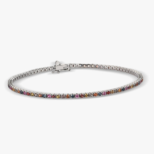 Aurora 18 Ayar Beyaz Altın Bileklik